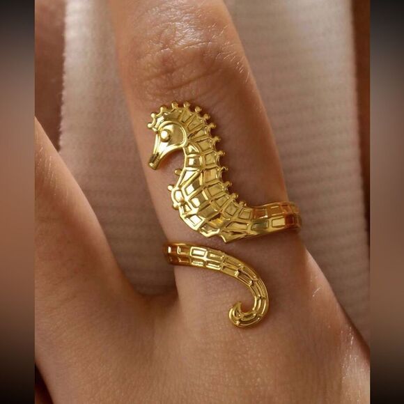 Seahorse Ring N1360 - Picture 1 of 5